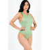 Casual Solid Tank Bodysuit