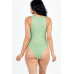 Casual Solid Tank Bodysuit