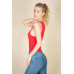 Casual Solid Tank Bodysuit