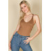 Sexy Solid Color Crisscross Back V-neck Bodysuit - CC-WH2000586