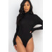 Ribbed Turtle Neck Long Sleeve Bodysuit - CC-WH2000588