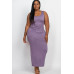Plus Size Solid Basic Maxi Dress