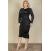 Plus Size Ruched Long Sleeve Midi Dress
