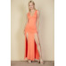 Ribbed Bandeau Cut Out Back Mini Bodycon Dress