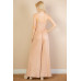 Button Front Wide Leg Jumpsuit