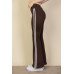 Contrast Side Stripe Flare Pants