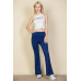 Contrast Side Stripe Flare Pants