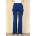 Contrast Side Stripe Flare Pants
