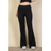 Contrast Side Stripe Flare Pants