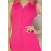 Ribbed Knit Sleeveless Button Front Romper