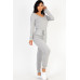 Tie Waist Long Sleeve Jumpsuit