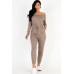 Tie Waist Long Sleeve Jumpsuit
