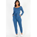 Tie Waist Long Sleeve Jumpsuit