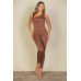 Solid Color One Shoulder Jumpsuit