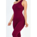 Solid Color One Shoulder Jumpsuit