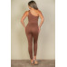 Solid Color One Shoulder Jumpsuit
