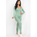 Scoop Neck Long Sleeve Bodycon Jumpsuit