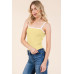 Scallop Edge Detail Cami Top W/ Bow Detail