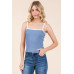 Scallop Edge Detail Cami Top W/ Bow Detail