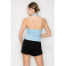 Halter Neck Buckled Open-back Top