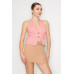 Halter Neck Buckled Open-back Top