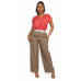 Solid V-collared Neck Top