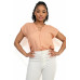 Solid V-collared Neck Top