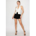 Wrap High-rise Elastic Mini Skort