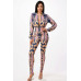 Zip-up Style Jacket With Leggings Set