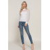 Long Slv Mesh Panel Detail Sweater Top