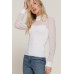 Long Slv Mesh Panel Detail Sweater Top