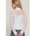 Long Slv Mesh Panel Detail Sweater Top