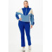 Color Blocked Jacket W/flare Pants Set
