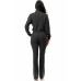 Thermal Crop Jacket With Flare Pants Set