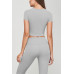 Seamless Short Sleeve Crop Tee