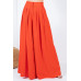 Large Hem Wide Leg Pleated Solid Pants