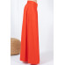 Large Hem Wide Leg Pleated Solid Pants