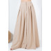 Large Hem Wide Leg Pleated Solid Pants