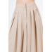 Large Hem Wide Leg Pleated Solid Pants