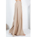 Large Hem Wide Leg Pleated Solid Pants