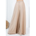 Large Hem Wide Leg Pleated Solid Pants