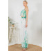 Printed Crop Top & Wide Leg Long Pants Set