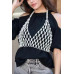 Faux Pearl Halter Neck Top