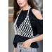 Faux Pearl Halter Neck Top