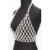 Faux Pearl Halter Neck Top