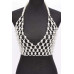 Faux Pearl Halter Neck Top