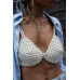 Faux Pearl Bra Top