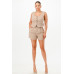 Casual Cropped Vest And Short Set