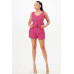 Casual Cropped Vest And Short Set