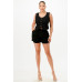 Casual Cropped Vest And Short Set